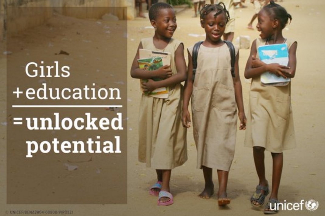 UNGEI's tweet photo. "A child w/out #education, is like a bird w/out wings" #EducationForAll girls &amp; boys. via @KentPage @unicef_mta https://t.co/3QLKiQWWAk