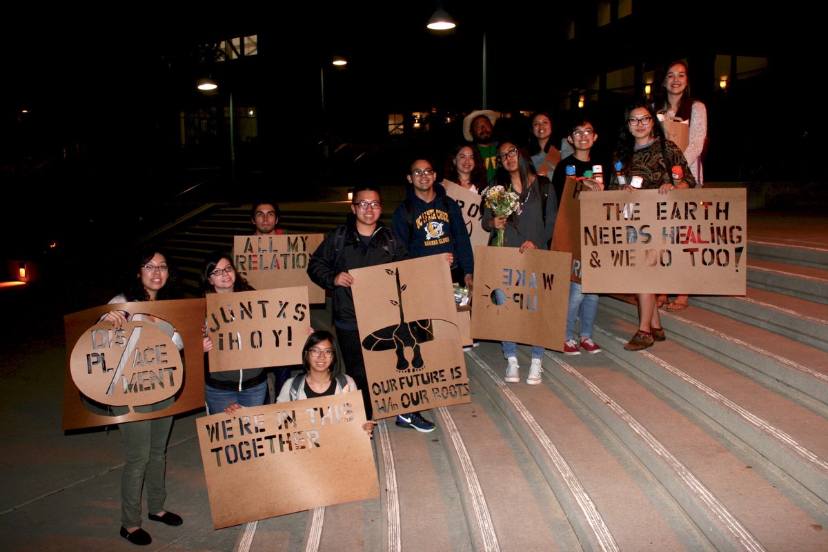 PoCSCollective's tweet image. Art Tools for Environmental Justice was a big success! (It's chalk spray, don't worry 😉) #HealingIsResistance #POCSC