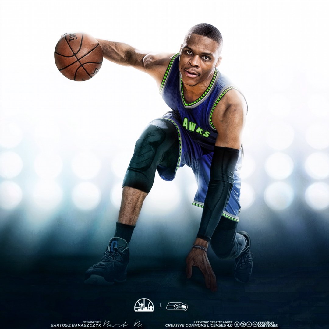 posterizes's tweet photo. #NBAxNFL @okcthunder x @Seahawks https://t.co/YqNQl69YFP