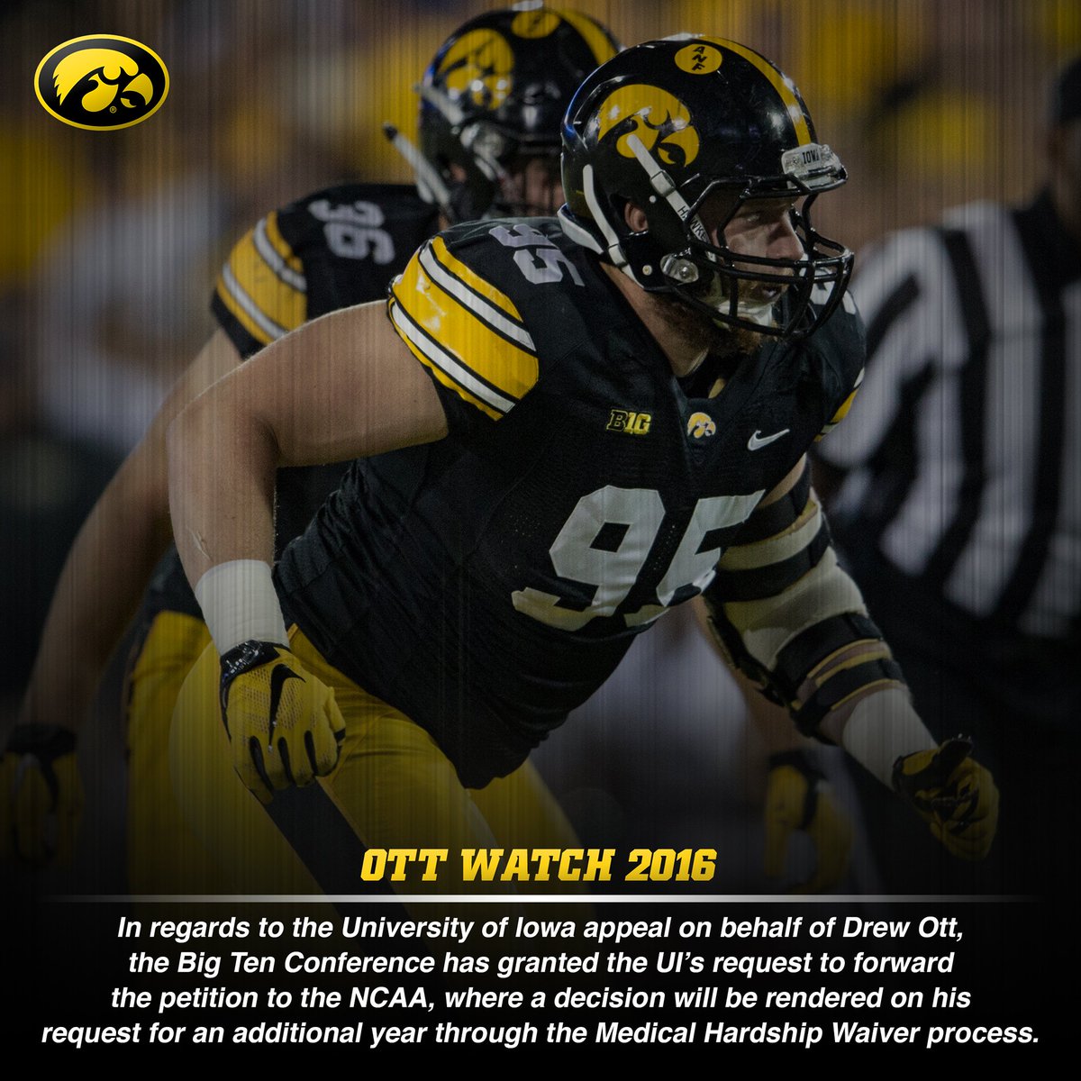 LeVarWoods's tweet photo. RT @HawkeyeFootball: #OttWatch2016 #Hawkeyes https://t.co/hCEMTwPGG2