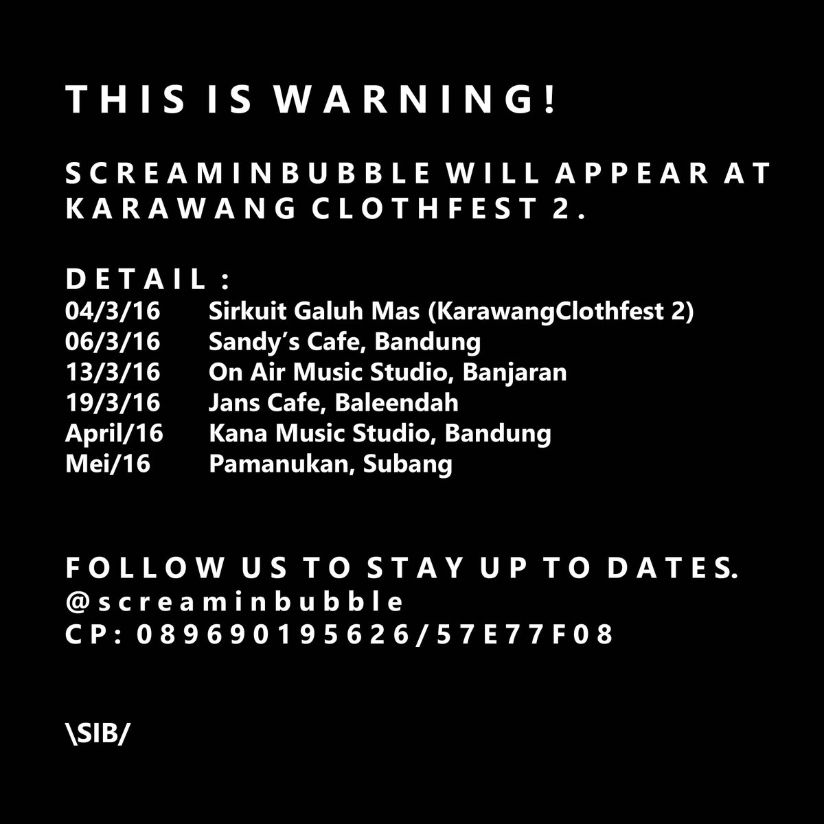 <a href="/minoritymerch1/">Minority Merch</a> <a href="/trinalarscloth/">Clothfest Expobazaar</a> <a href="/vibesstones/">Vibes Stones Apparel</a> <a href="/musiculturebdg/">musiculture_bdg</a> @WirbiFams_EO <a href="/MetalLirik/">MetalLirik</a> <a href="/infoin_aja/">infokeun</a> <a href="/INDODEATHCORE/">INDONESIAN DEATHCORE</a>