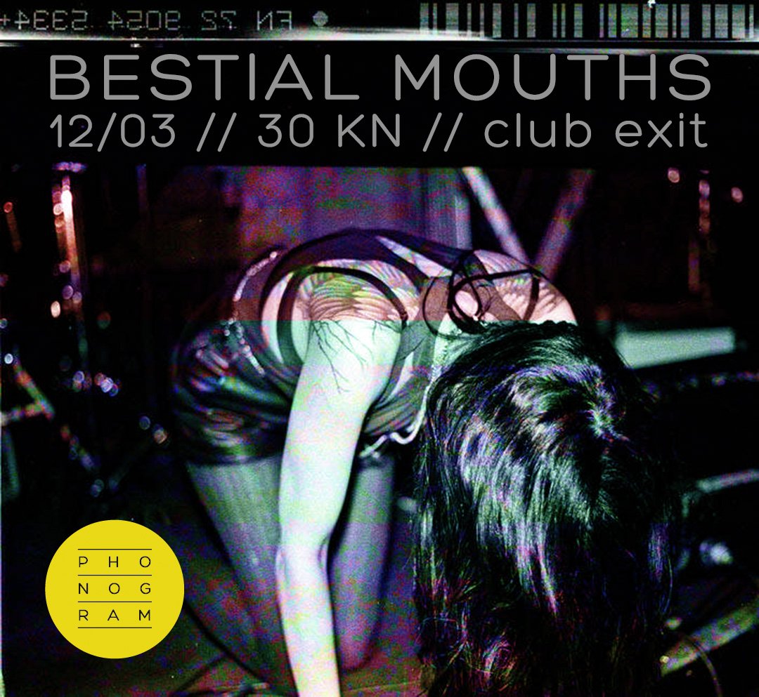 phonogramos's tweet photo. Najavljujemo sljedeći veliki koncert već 12. ožujka. Bestial Mouths! Info: https://t.co/6FBmODKtY3 https://t.co/bvX86n9SzT