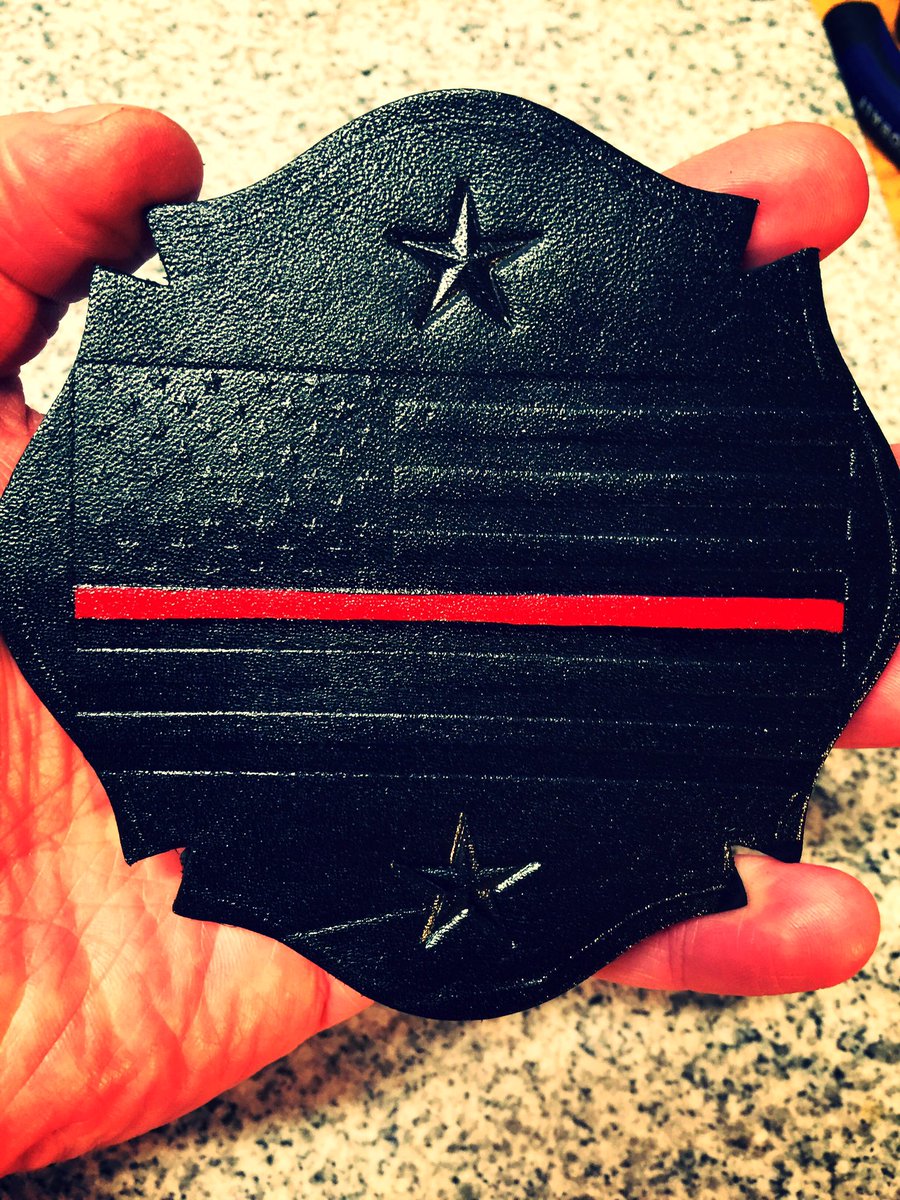 FFShields's tweet image. Hand made leather Maltese cross drink coaster with thin red line flag. Set of 4 for $30 delivered.