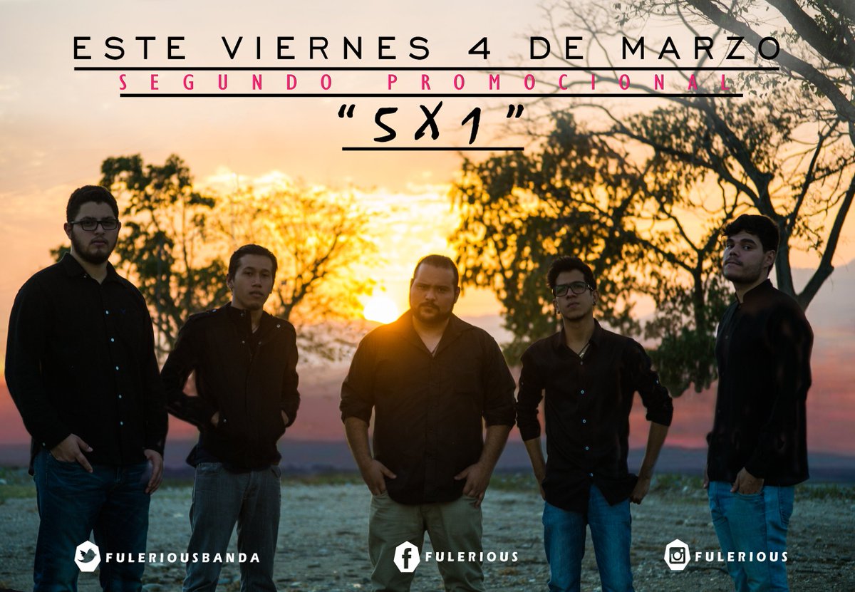 >> 5x1 << nombre de nuestro segundo promocional, espéralo! éste 4 de marzo. #palmen #bless
