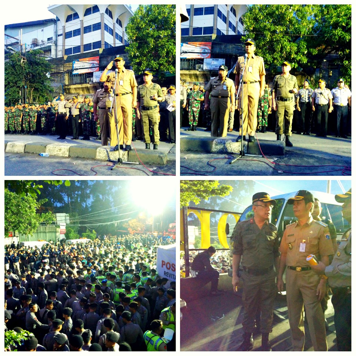 utara_satu's tweet photo. Walkot JU @reffendi13  memimpin apel gabungan peneeriban kalijodo @BeritaJakarta @basuki_btp 290216 https://t.co/kB1jc77YrK