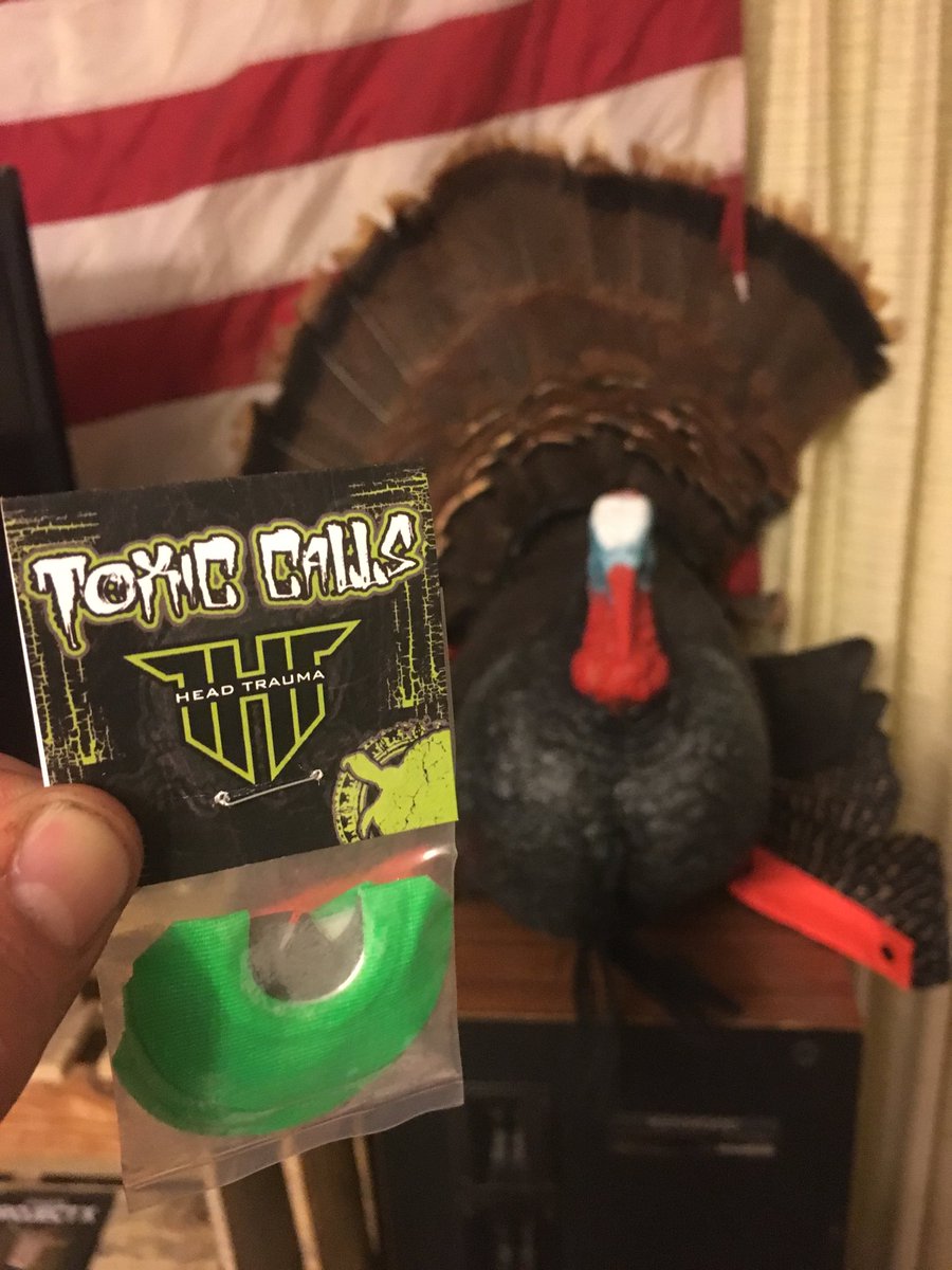 JakeHolloway23's tweet photo. Got the the head trauma turkey calls today! @toxiccalls #toxicalls #mojo #headswillroll https://t.co/NaqwO81tn1