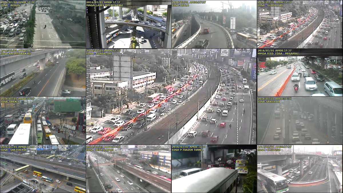 News5PH's tweet photo. Traffic View of EDSA as of 8:37 AM. | via @MMDA https://t.co/Ks7ES62vEP