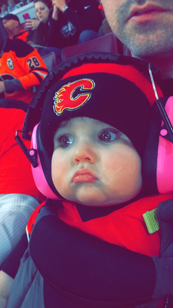 Favorite little Flames fan!! Go uncle John! @johngaudreau03