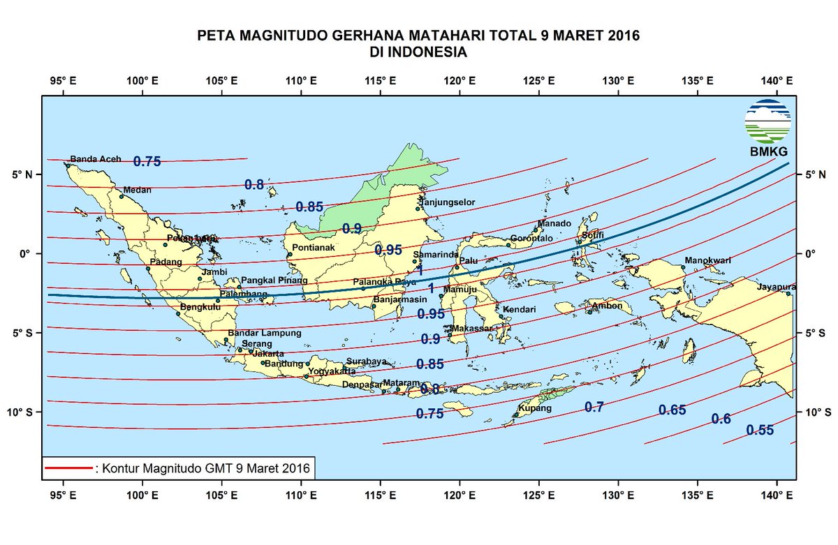 infoBMKG's tweet photo. Jangan lupa, Tinggal 8 hari lagi menjelang Gerhana Matahari Total 9 Maret 2016 #GMT9Mar16. Hanya di Indonesia !! https://t.co/OXx17iDAoI