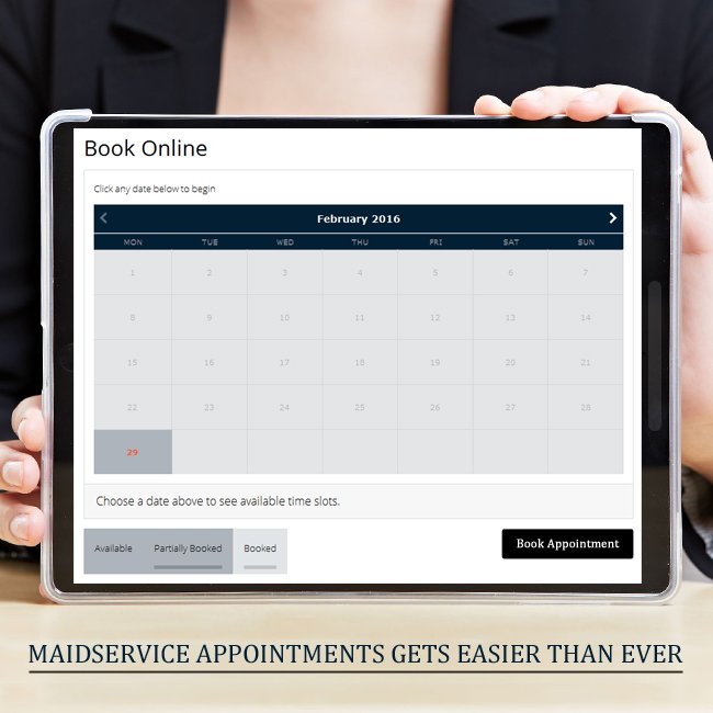 Check out our new online booking portal! Scheduling &amp; managing your #MaidService appointments gets easier than ever.
