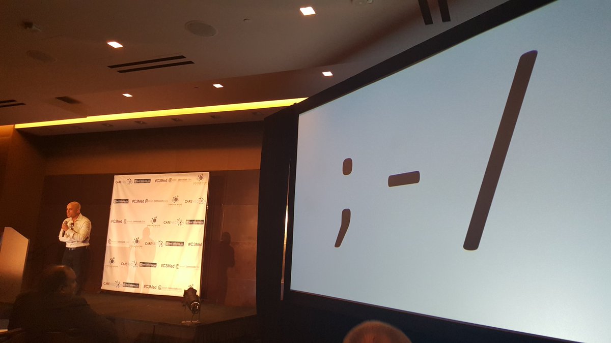 chipmcintosh's tweet photo. @ZDoggMD , Creator of the Bell's Palsy emoticon. @C3Med #C3Med #HIMSS16 https://t.co/IILlR2eXbX