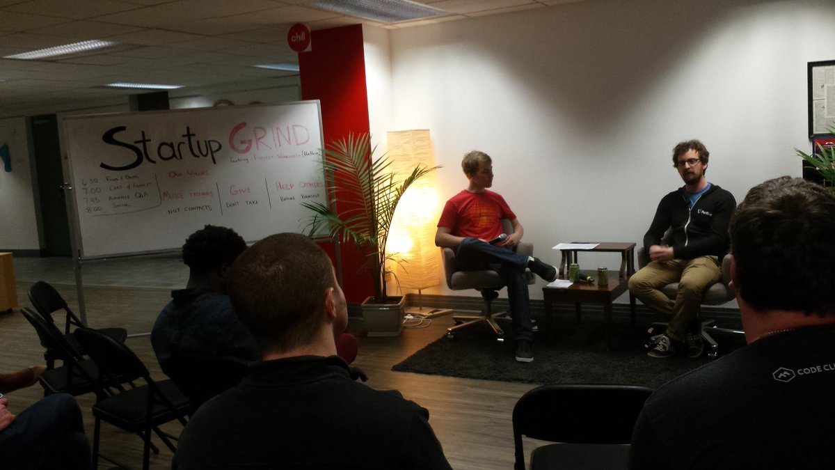#StartUpGrind tonight at <a href="/100State/">100state</a>! Featuring Forrest Woolworth of <a href="/perblue/">PerBlue</a> Gaming. Ready to gain some wisdom!