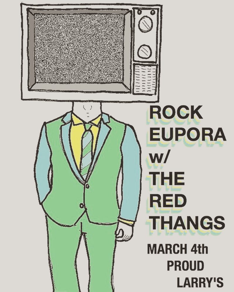 Oxford, come see us at <a href="/proudlarrys/">Proud Larry's</a> on Friday with the Red Thangs!