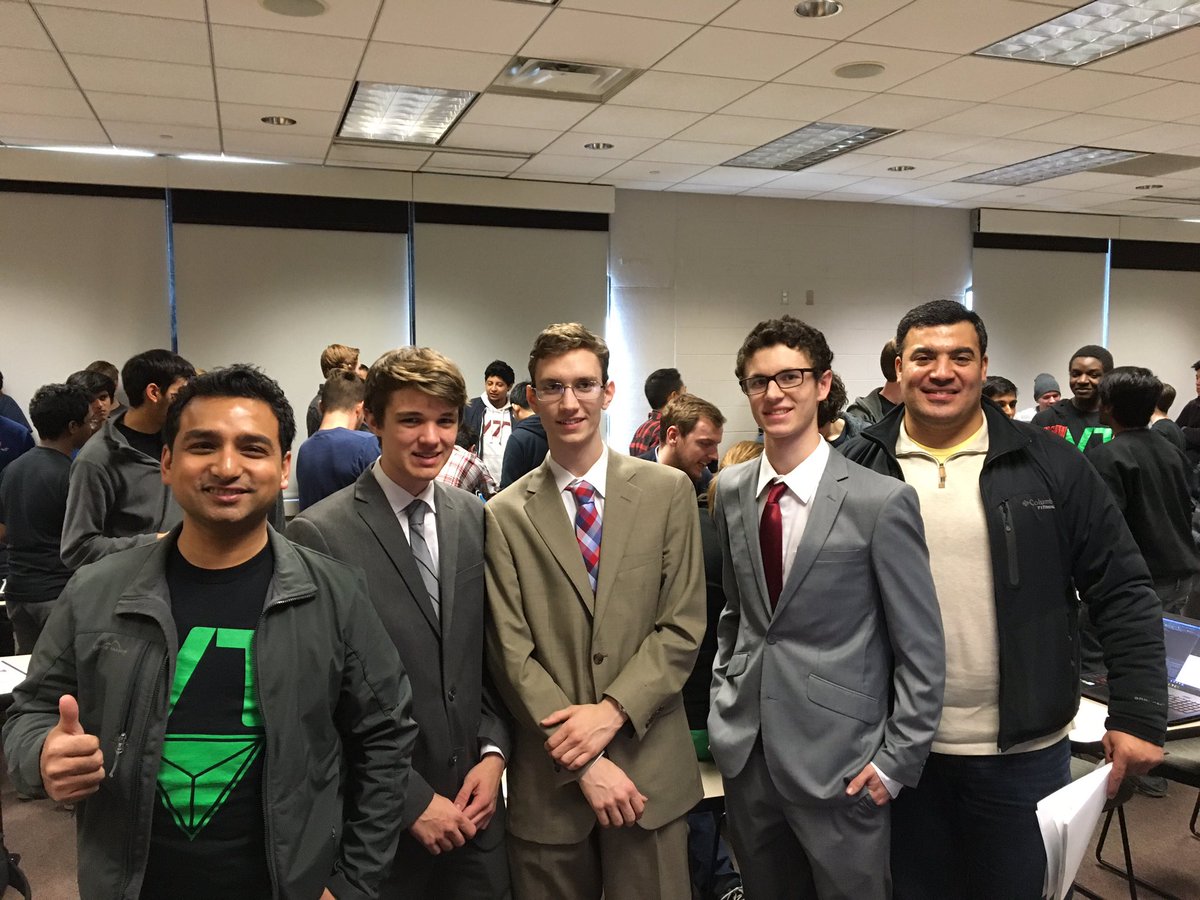 shahedC's tweet photo. @davidcthames @Tim_Felbinger here's the Minimalism team at @VT_Hacks for #BestMicrosoftHack
With @MostafaElzoghbi https://t.co/tJiVBkTewA