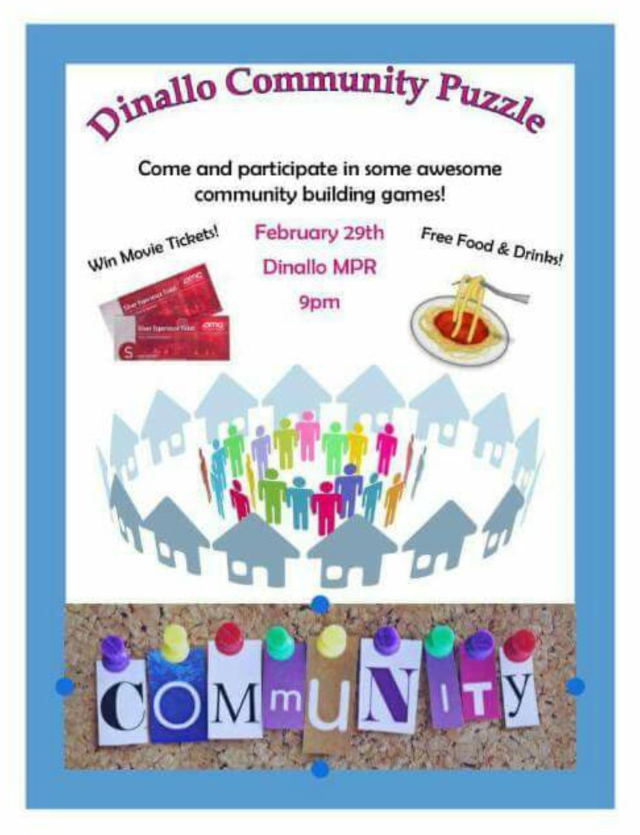 DinalloHeights's tweet photo. Tonight! There's free food and prizes! https://t.co/w0DErJWnYn
