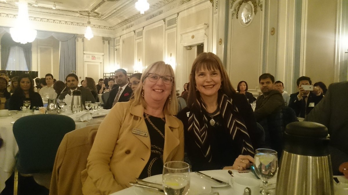 DentonAnita's tweet photo. President @ParenteauConnie with Volunteer Coordinator Sue Armitage @APEGA_AB Member Induction #apegaab https://t.co/mTGYpgSutK