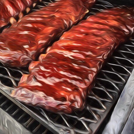 Prairie_smoke's tweet photo. Sometimes, instead of cooking ribs, I just paint them... #mmmpaint https://t.co/95u7ZGOoXP