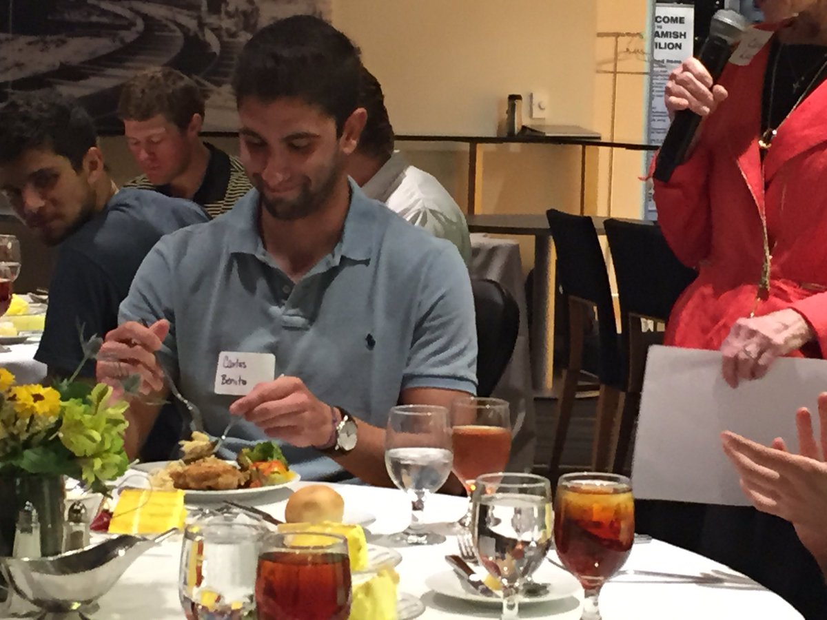 GTAthletics's tweet photo. Our student-athletes are getting a lesson in dinner etiquette tonight 🍽 https://t.co/PZxQ1ONrJW