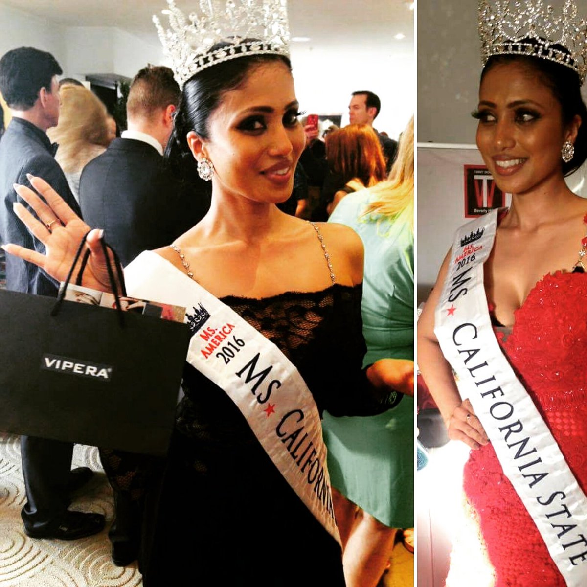 ViperaNYC's tweet photo. Miss California 2016 with VIPERA makeup the day before the red carpet. https://t.co/3pRdGA69KM