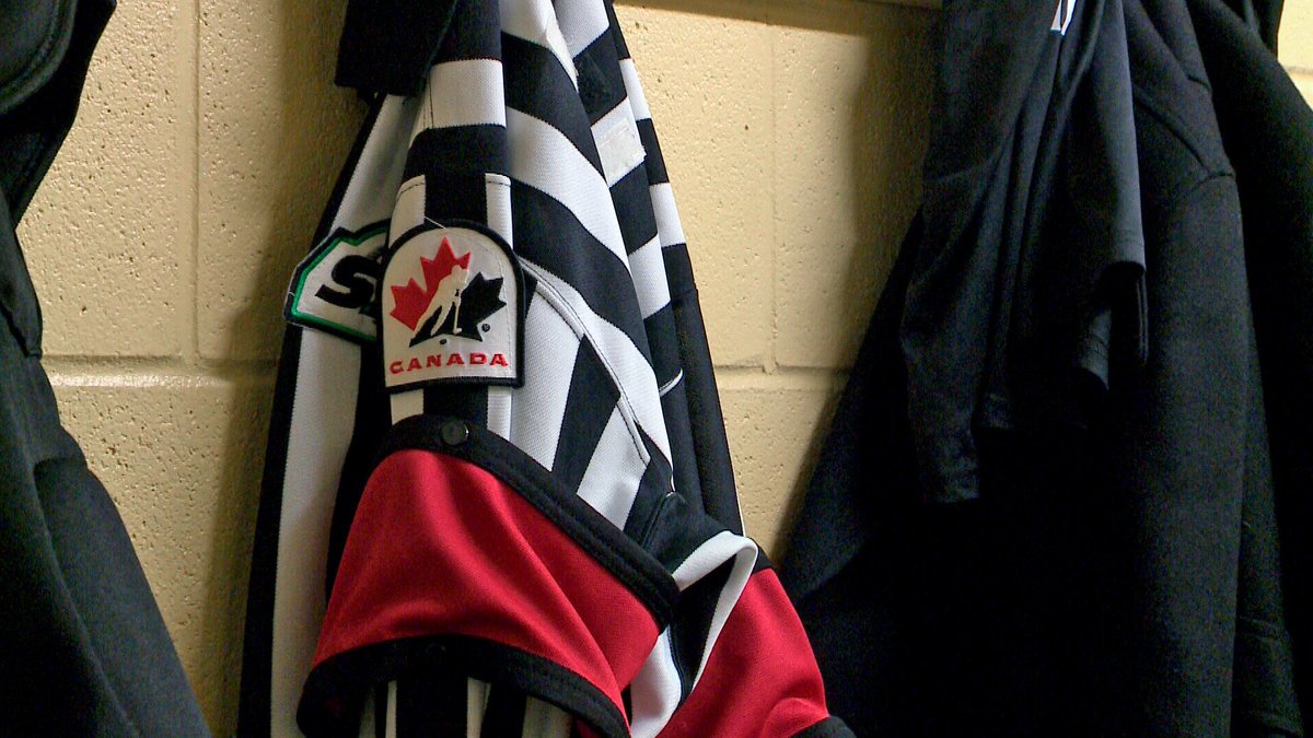 ctvsaskatoon's tweet photo. Making the call: Times changing for minor league refs -- WATCH: https://t.co/eH15O30oOF https://t.co/1pEXTjZbiB
