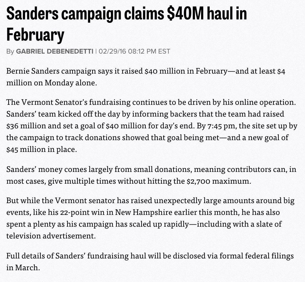 yaboyberniesand's tweet photo. Fam Bernie needed us and we all collectively said, "Yeah we got you," and we raised $4million in a day. #SuperMonday https://t.co/GGAvwDVurv
