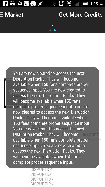 DAYONEDAD_SW's tweet image. Did you all see this? I guess the Disruption packs become available after 150 are collected.