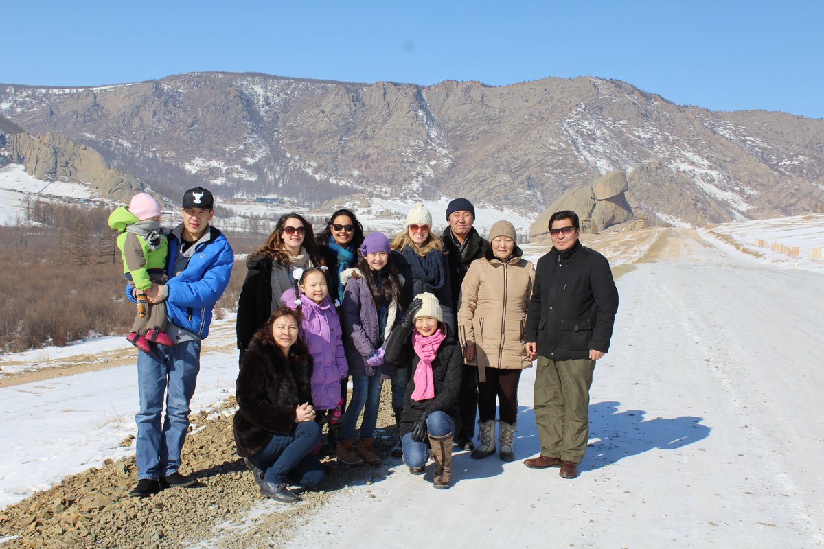 Jannatnain1's tweet photo. @CCA_Intl The CCA and MCTIC staff on a weekend family retreat in Gorkhi-Terelj National Park, Ulaanbaatar. https://t.co/mCee8oeaCV