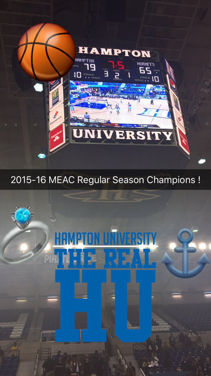 Congrats to @Hampton_MBB ! 2016 <a href="/MEACSports/">Mid-Eastern Athletic Conference</a> regular season champs!
