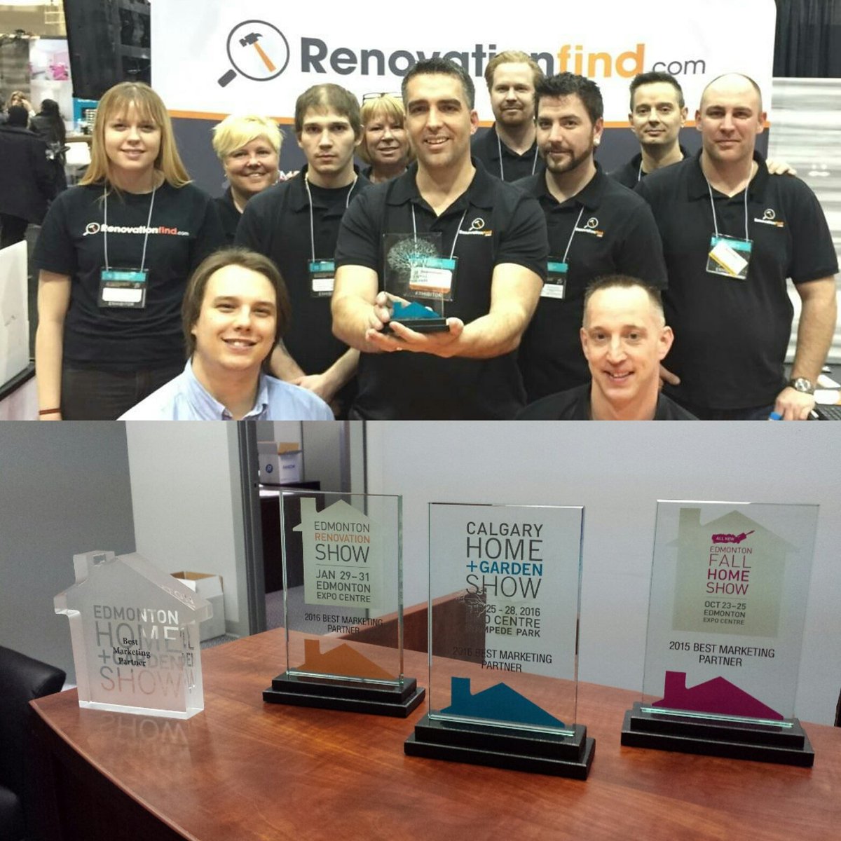 RenovationFind's tweet photo. Winner of the Best Marketing Partner.
Thank you @HomeShowsAB for a great show #chgs16. #yyc #calgary @yyc #market https://t.co/y3UcYvSCYw