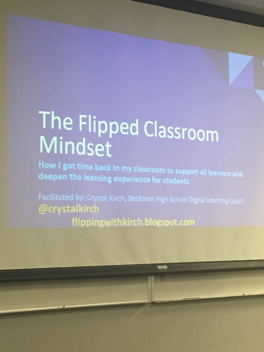 kristinhartloff's tweet photo. #flippingtheclassroom @crystalkirch @OCMathCouncil #ocmcsymposium2016 The why the what and the what it isn't https://t.co/BH19Xfl6BC