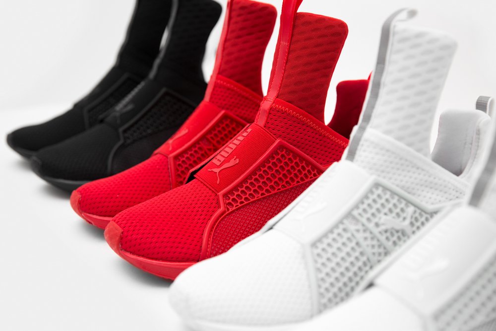 puma fenty trainers red
