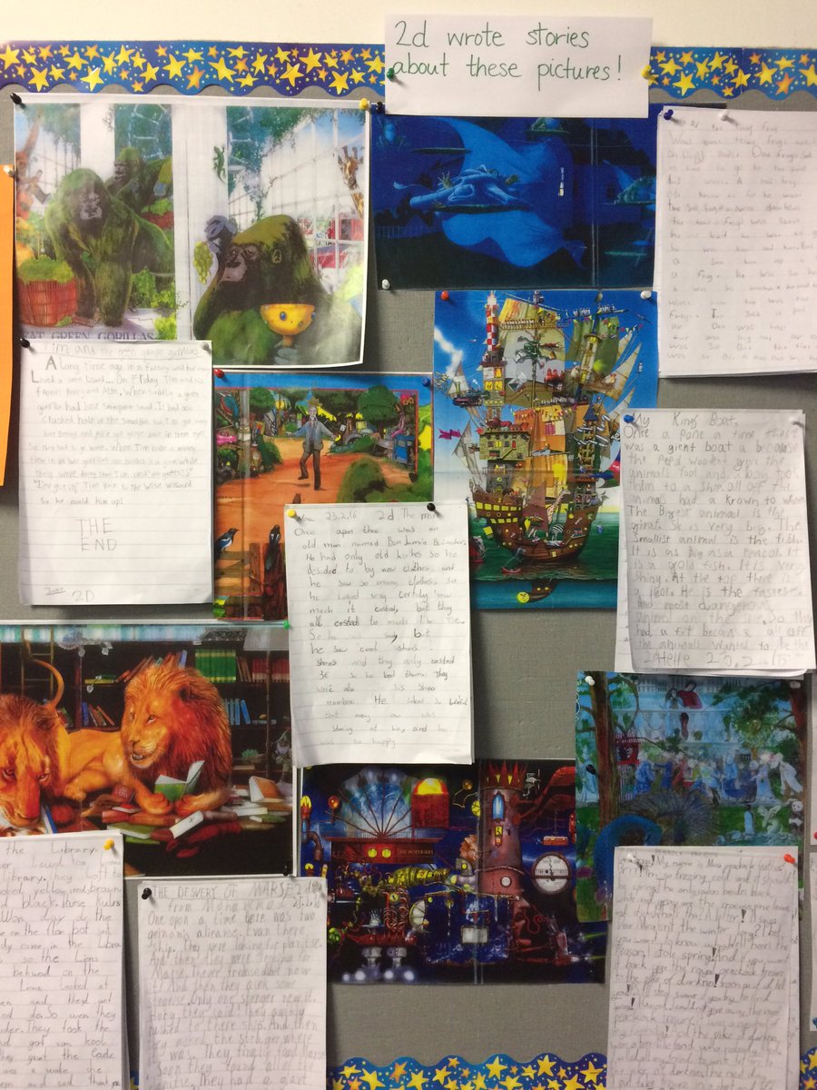 JenOFee's tweet photo. Super #stories #grade2d @BMSPrimary what wonderful imaginations you have! @ELC_BMS #youngwriters #edchat #ukedchat https://t.co/kDktUyZ2Sn