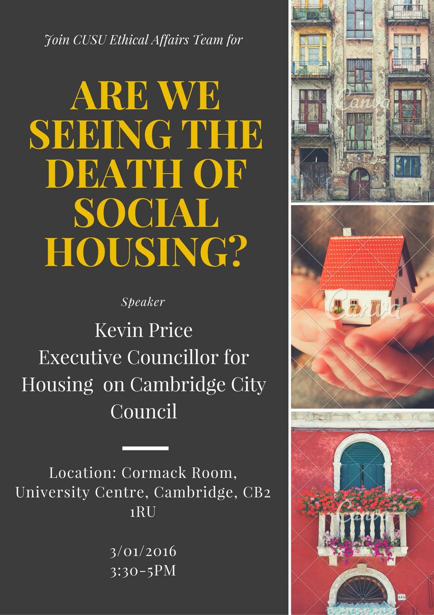 cusuea's tweet image. How will the picture of social housing look like? Come to the talk today.