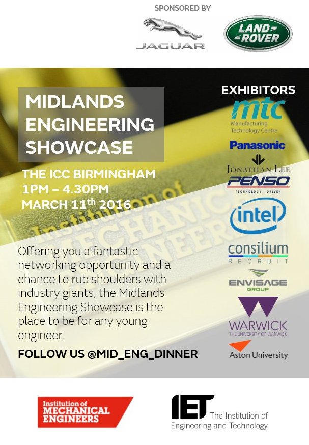 Great NETWORKING event coming up at the ICC! Find out more tomorrow 10-12 outside the EAS reception! #JLR #AstonUni