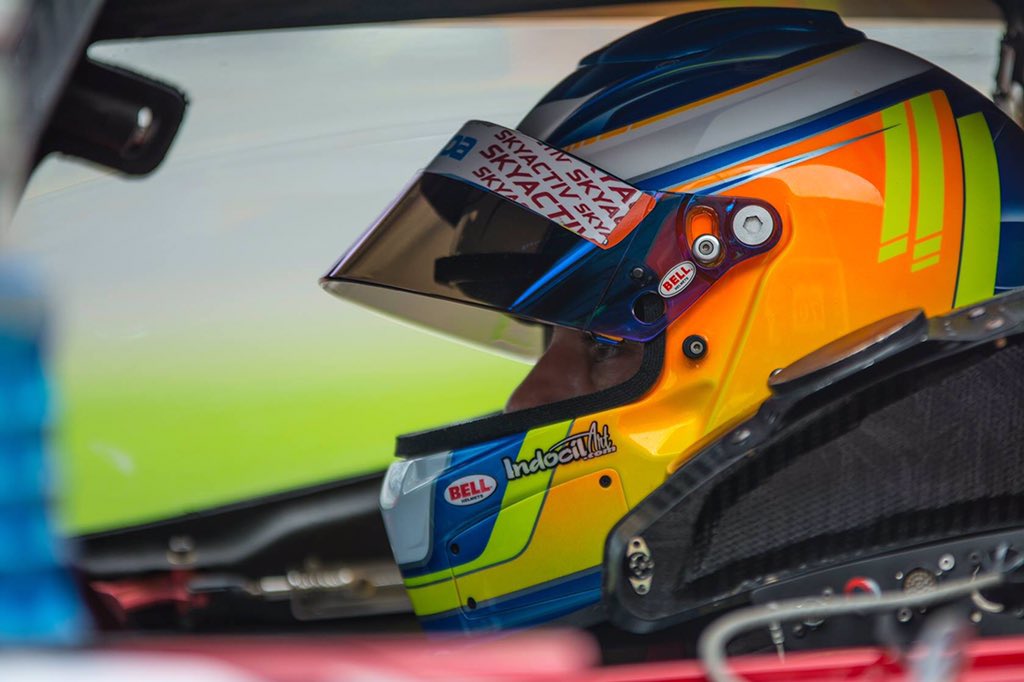 TomLongRacing's tweet photo. @MazdaRacing the design incorporates favorite colors & a continuing evolution each time
#MRT24 #glowsatnight https://t.co/04GzuHoowt