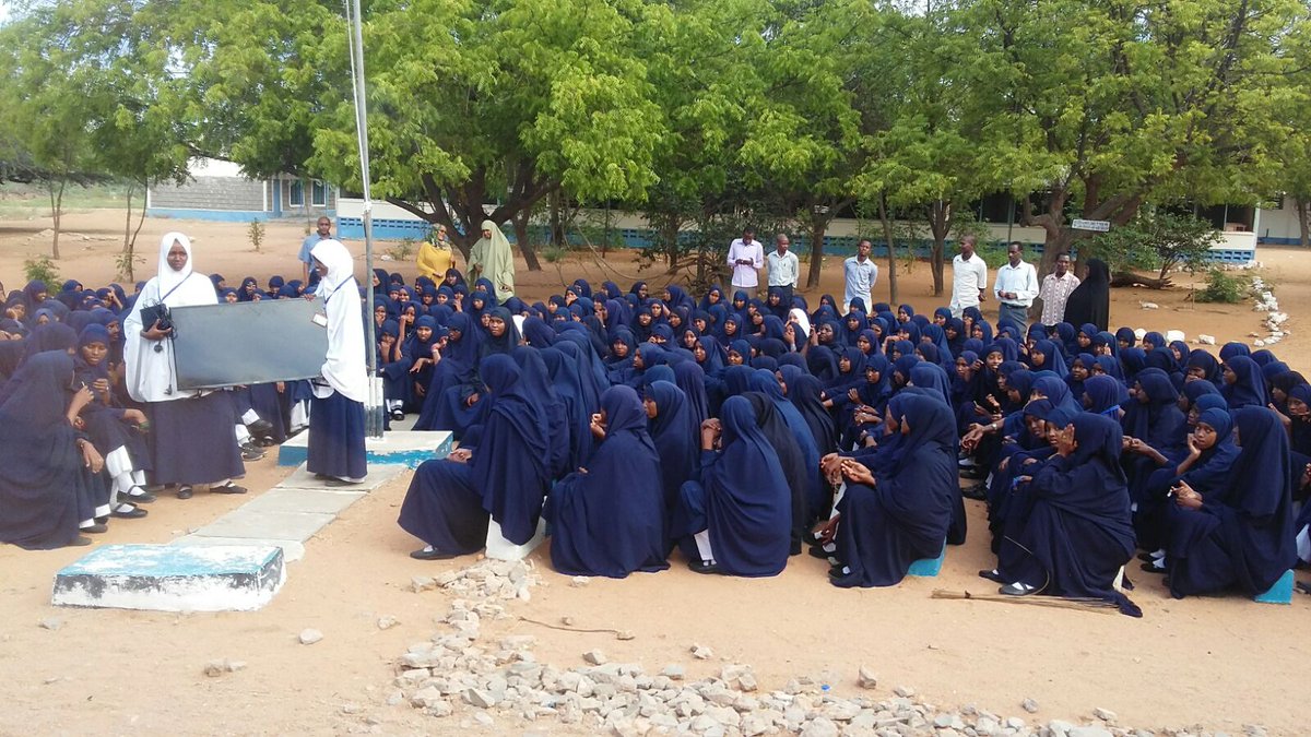 Georgeson_'s tweet photo. "@HonAdenDuale:Yesterday,the TVset that I promised NEP Girls in Garissa a week ago,was delivered.https://t.co/92WXTqnZZX" #WaiguruBombshell