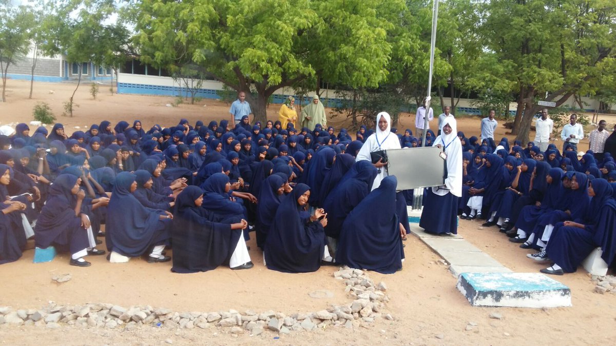 Georgeson_'s tweet photo. "@HonAdenDuale:Yesterday,the TVset that I promised NEP Girls in Garissa a week ago,was delivered.https://t.co/92WXTqnZZX" #WaiguruBombshell