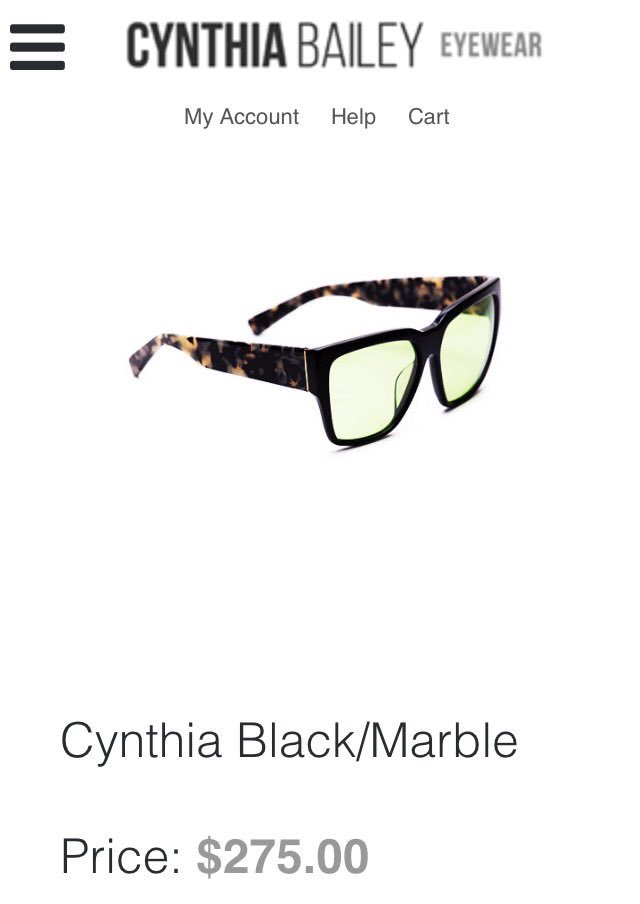 I respect Cynthia Bailey's hustle, but I wouldn't pay $275 for her eyewear. #CynthiaBailey #rhoa #fashion #atlanta