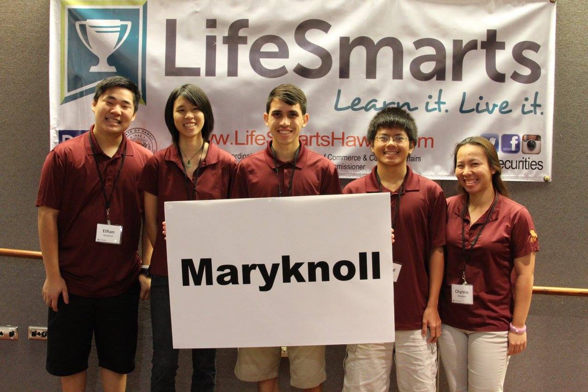 MsKitWong's tweet photo. @MaryknollSchool students placed 4th overall in the 2016 LifeSmarts Hawaii competition. Had a blast at states! https://t.co/24ijkhDDHc