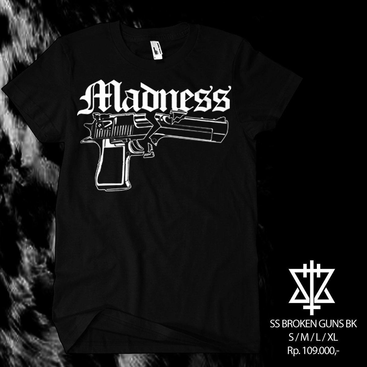 MadnessNation_'s tweet photo. [STILL AVAILABLE!] SS "BROKEN GUNS" | IDR 109K | available size ALL SIZE | for order text to SMS/WA 0895337356746 https://t.co/iofGH7GyFs