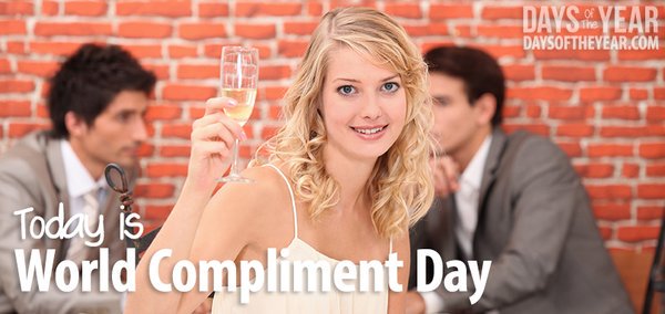 davidkingmozart's tweet photo. RT @daysoftheyear
Today (Tue 1st Mar) is World Compliment Day! #worldcomplimentday https://t.co/pixp4d6NlZ https://t.co/k5GyXFOQk1