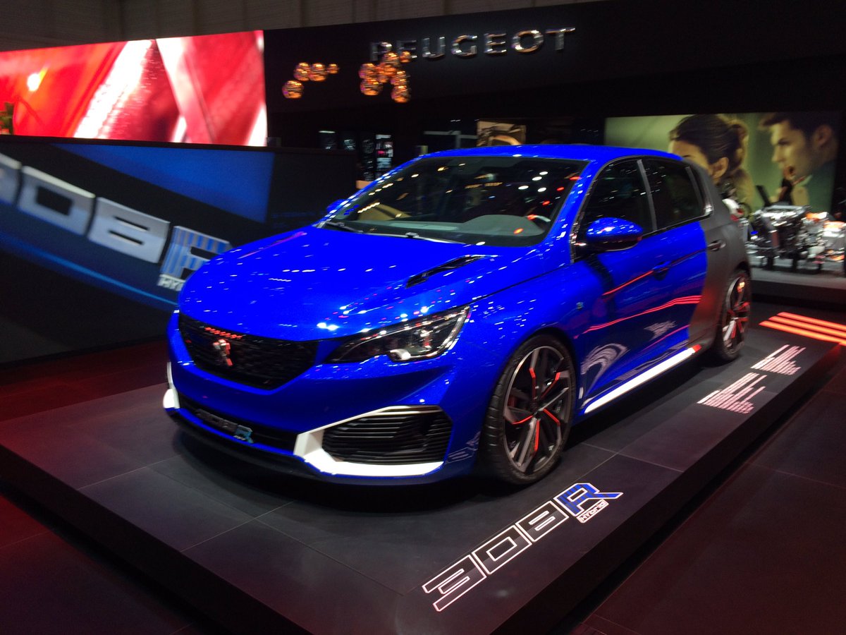 drivecomau's tweet photo. Blue is the colour of the day at #GIMS - #Megane wagon, #ModelX, #308R, #AlpinaB4 https://t.co/TscmmerPkF