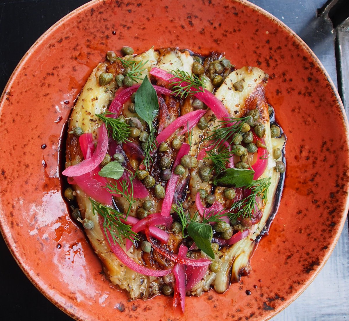 Can't wait to taste Guillaume's delicious new smoked eggplant salad? Neither can we!  #newmenu