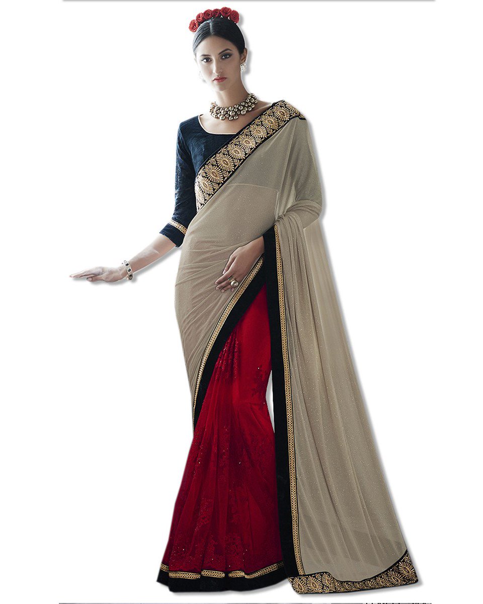 sulbhafashions's tweet image. #GeorgetteEmbroideredSaree  #SulbhaCollections  #BestCollections