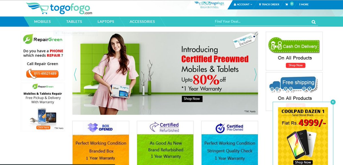sankarnaray's tweet image. @Togofogo - The #Ecommerce For #Recommerce Products ! techstory.in/?p=19445 via @TechStoryin #Refurbish #Gadgets
