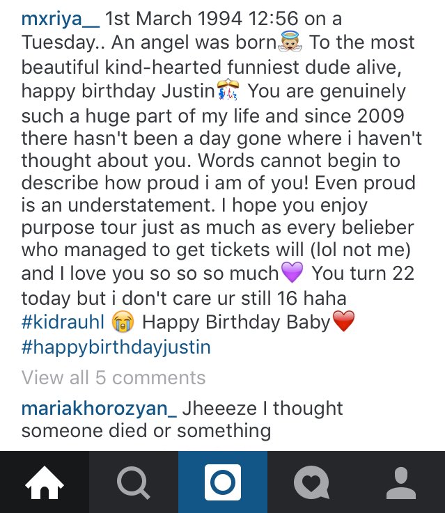 backpckbieber's tweet photo. @backpckbieber my friend said my birthday paragraph for Justin looks like his death paragraph😭 https://t.co/L4NnHRDRyE