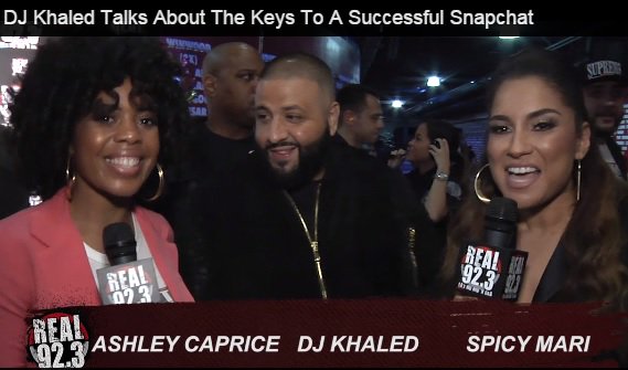 Real923LA's tweet photo. .@AshleyCaprice and @SpicyMari talk keys to success with @djkhaled! #RealBdayBash https://t.co/5PBD6XIMS6 https://t.co/ATPTfyL8S1