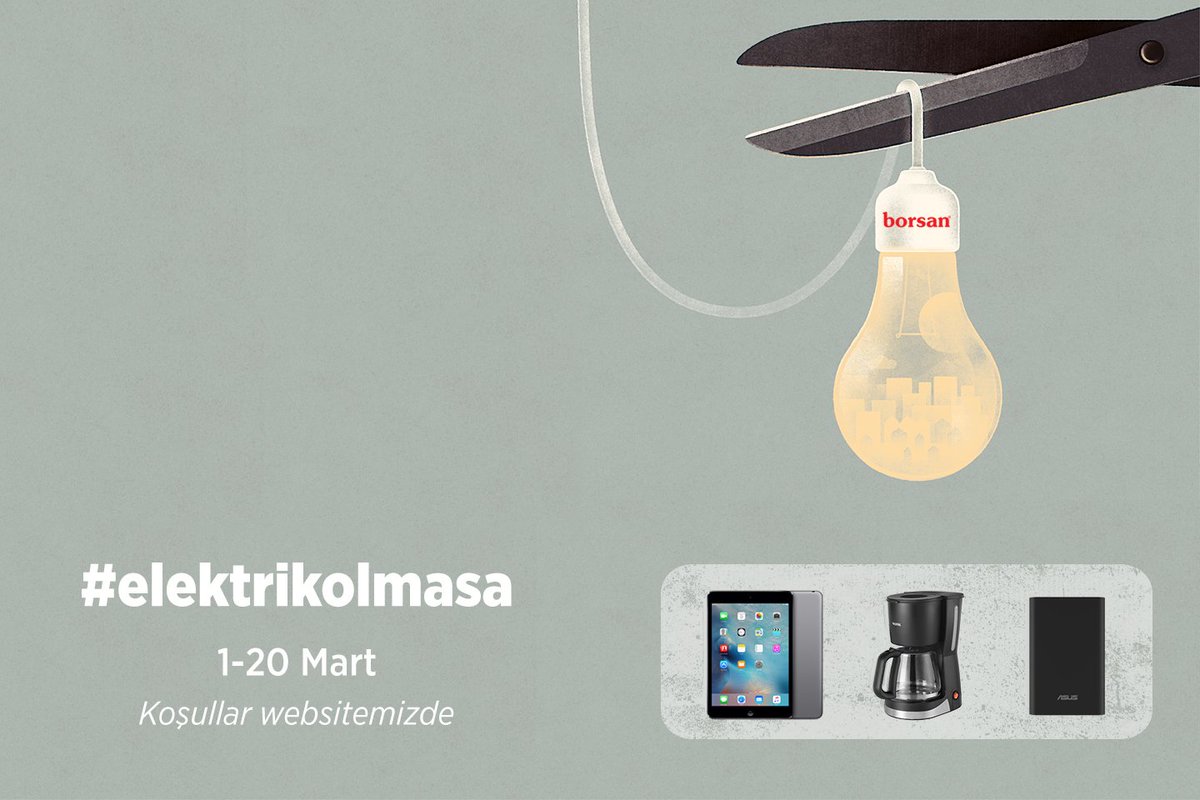 Elektrik olmasaydı ne yapardın? Bizi takip edip #ElektrikOlmasa etiketiyle paylaş hediyelerden birini kazan!