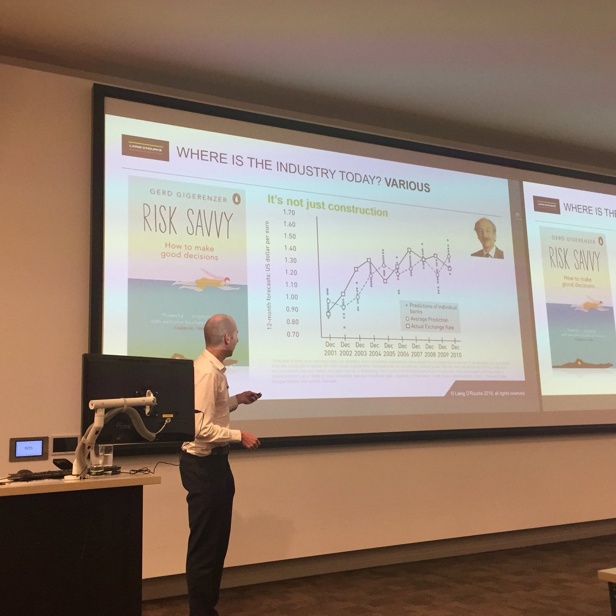 SydBIM's tweet photo. Ian Hardcastle from @LaingORourkeAu tearing it up #sydbim with some worrying stats https://t.co/6UN7d9oNjb