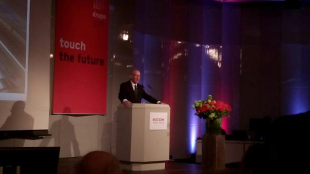 italiapub's tweet image. &quot;#Print is more alive than ever before&quot;. Peter Williams @ricoheurope @drupa #drupamc